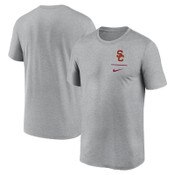 USC Trojans Men's Nike Gray SC Interlock Legend LC Logo T-Shirt